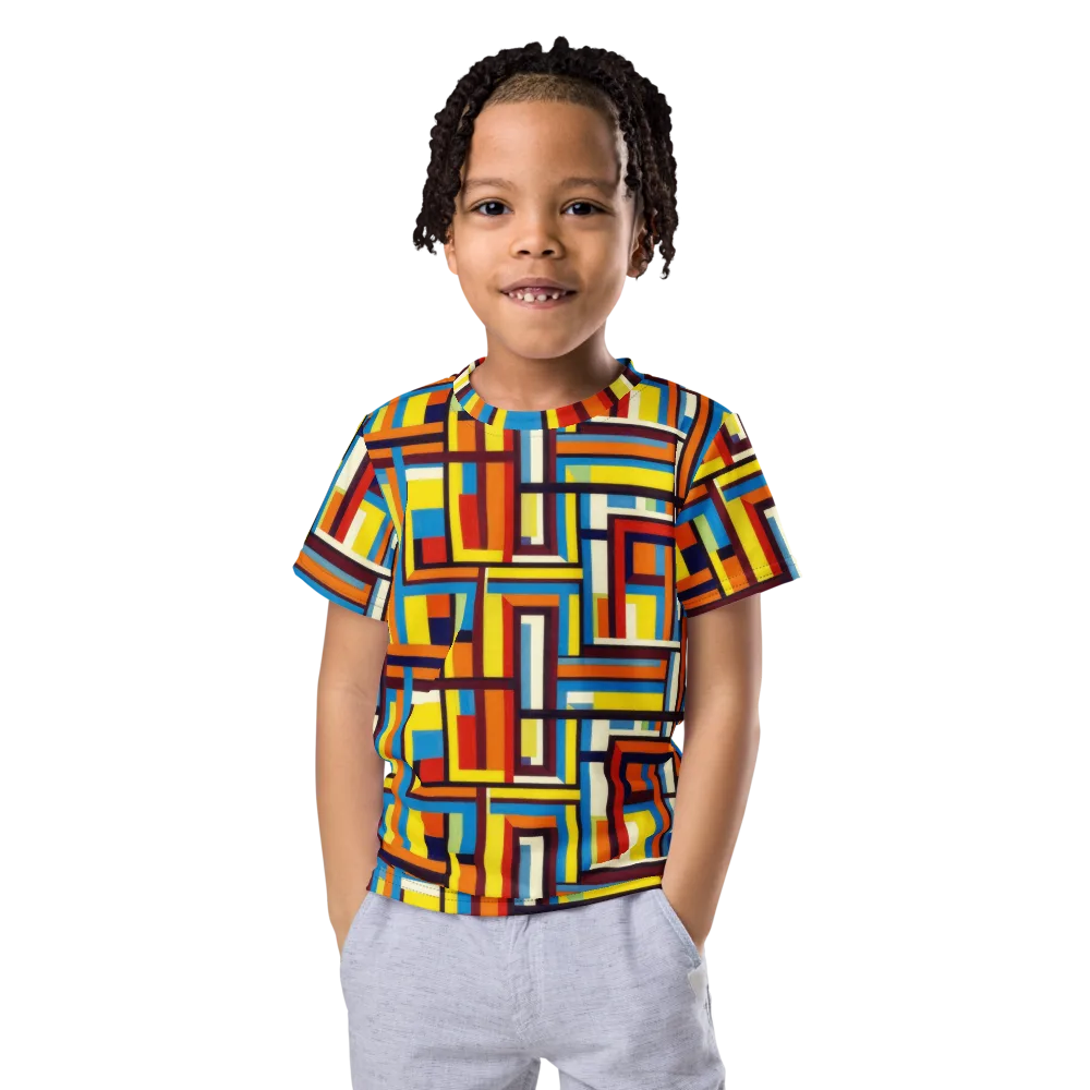 Modular Voltage on Kids Crew Neck T-Shirt — Front