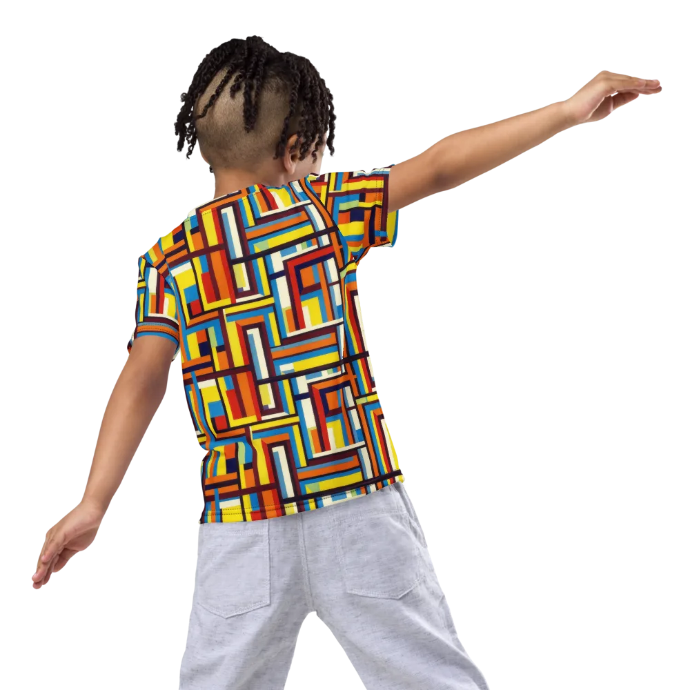 Modular Voltage on Kids Crew Neck T-Shirt — Back