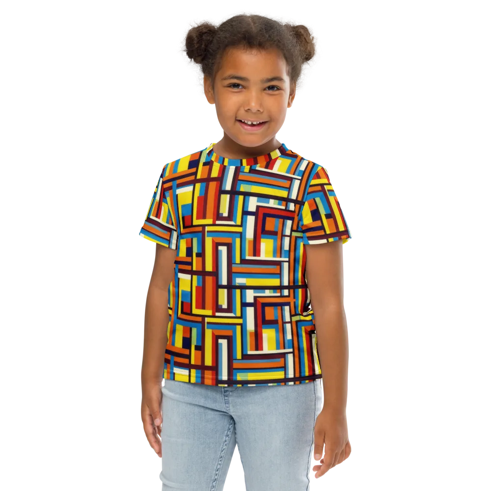 Modular Voltage on Kids Crew Neck T-Shirt — Front