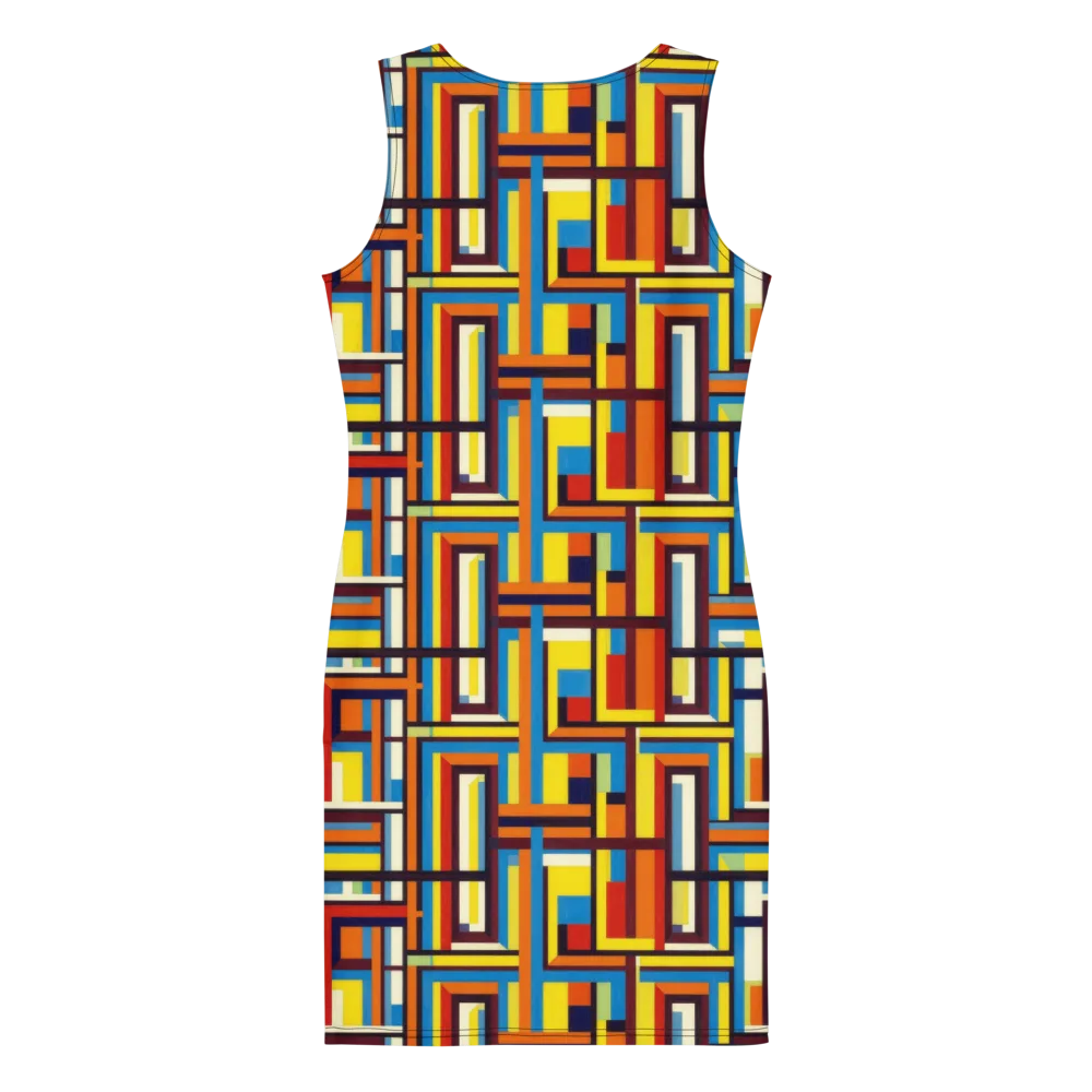 Modular Voltage on Bodycon Dress — Back