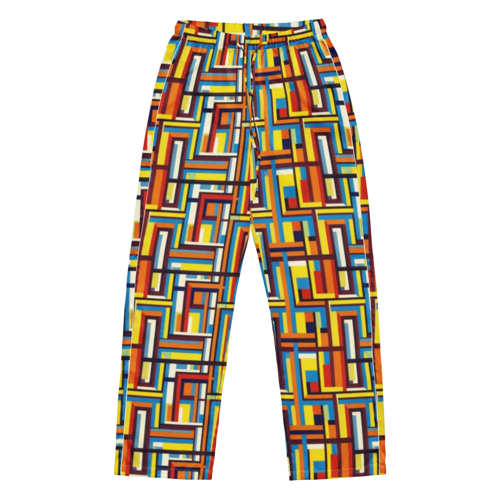 Modular Voltage on Women's Pajama Pants — Front