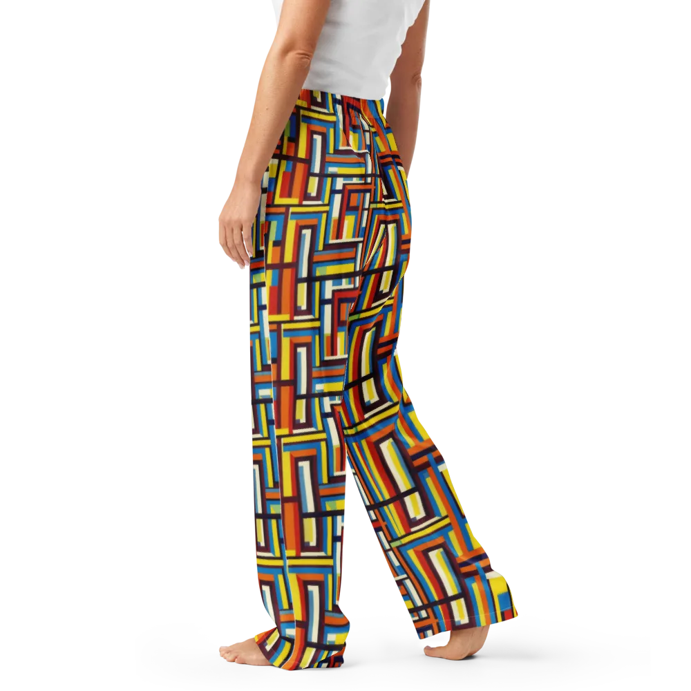 Modular Voltage on Women's Pajama Pants — Left