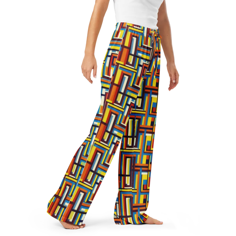 Modular Voltage on Women's Pajama Pants — Right Front