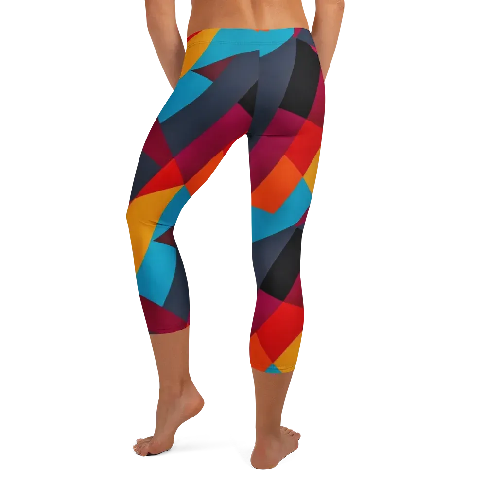 Chromatic Interlock on Capri Leggings — Back