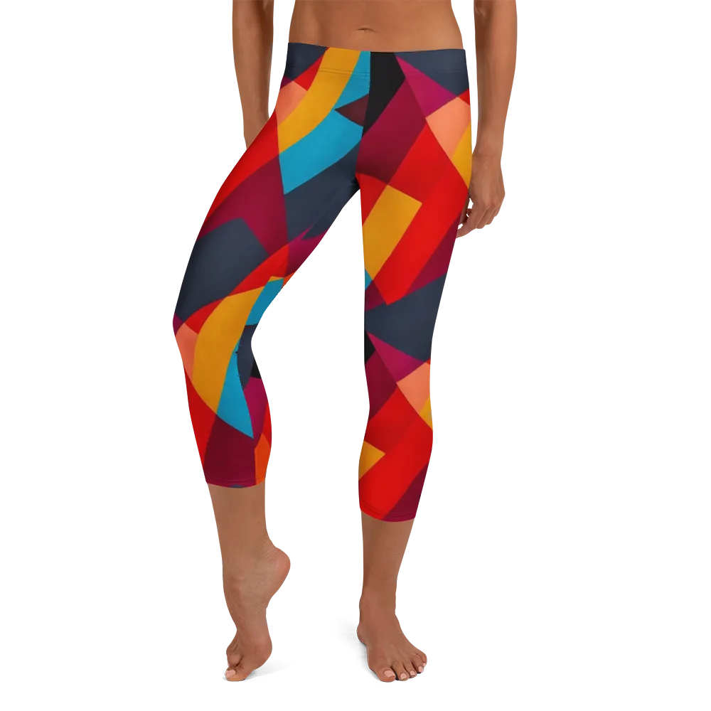 Chromatic Interlock on Capri Leggings — Front