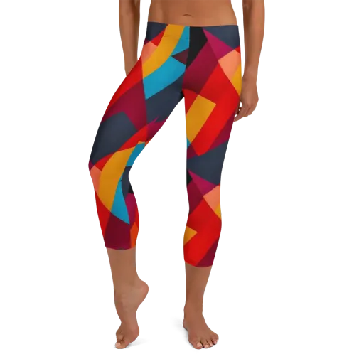 Chromatic Interlock on a Capri Leggings