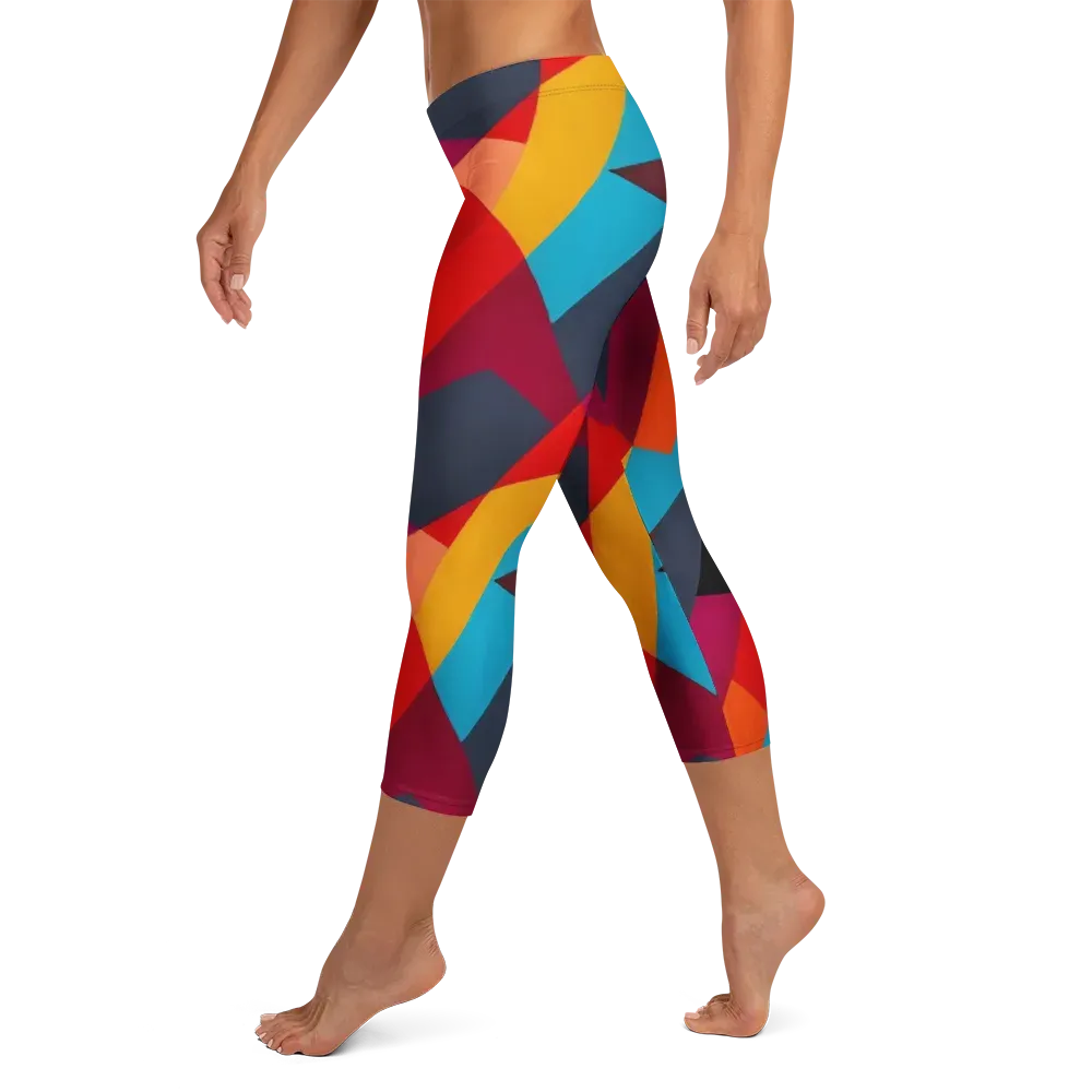 Chromatic Interlock on Capri Leggings — Left