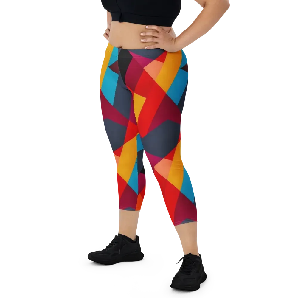 Chromatic Interlock on Capri Leggings — Front