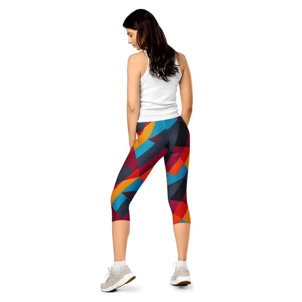Chromatic Interlock on Capri Leggings — Back