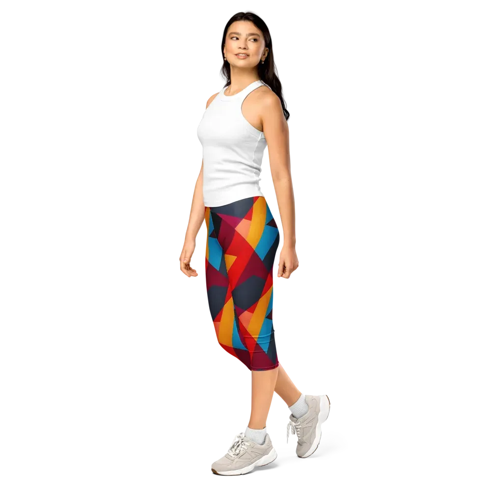Chromatic Interlock on Capri Leggings — Left Front