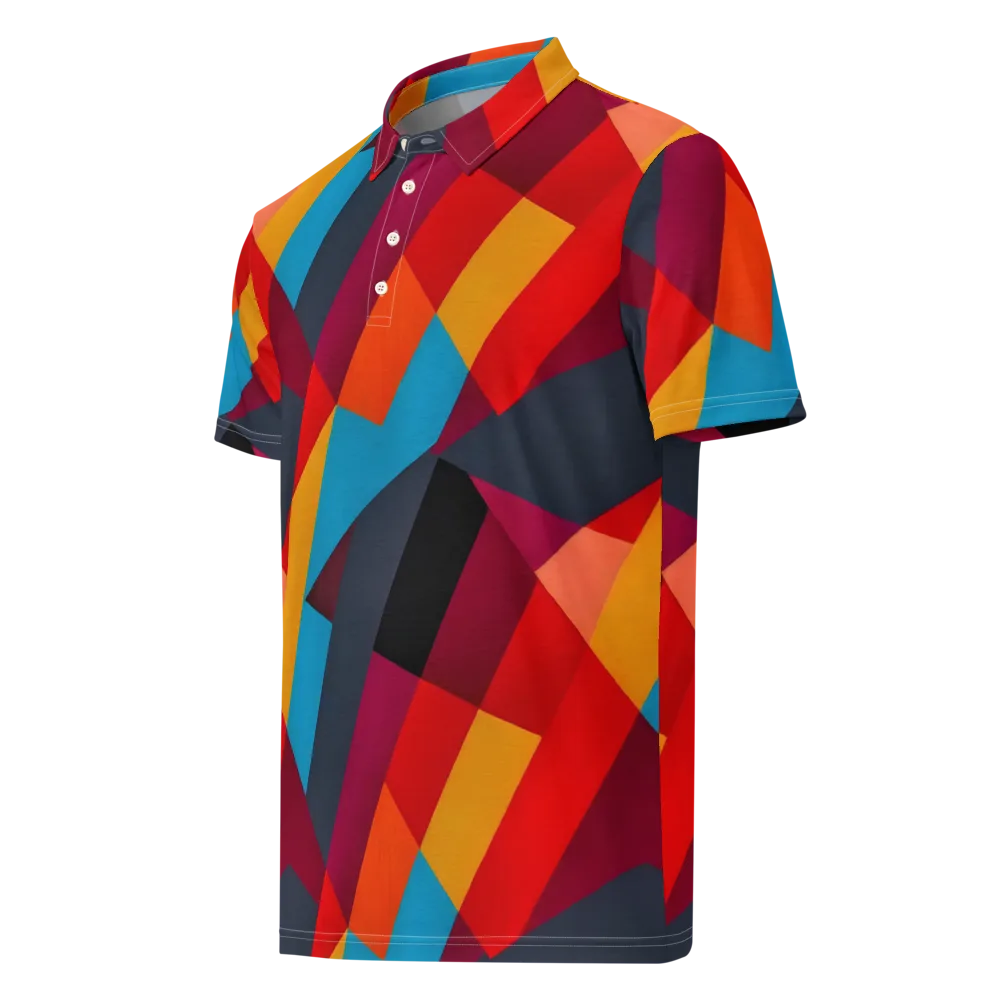 Chromatic Interlock on Men's Slim Fit Polo Shirt — Left Front
