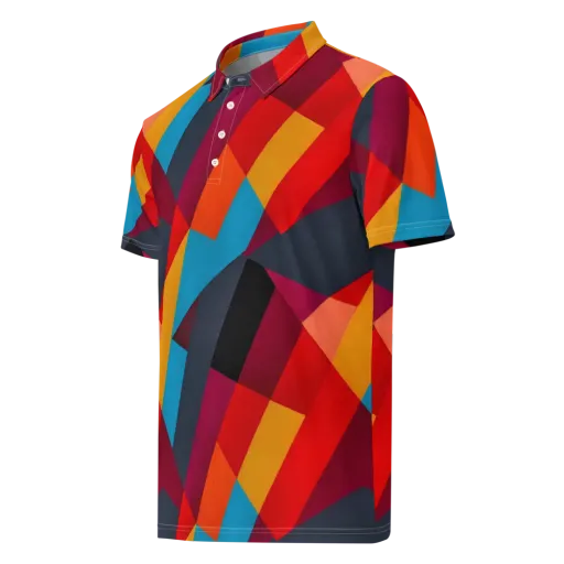 Chromatic Interlock on a Men's Slim Fit Polo Shirt