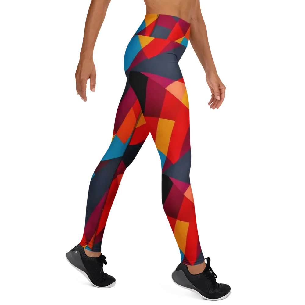 Chromatic Interlock on Yoga Leggings — Right