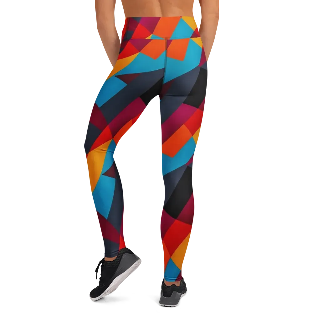 Chromatic Interlock on Yoga Leggings — Back