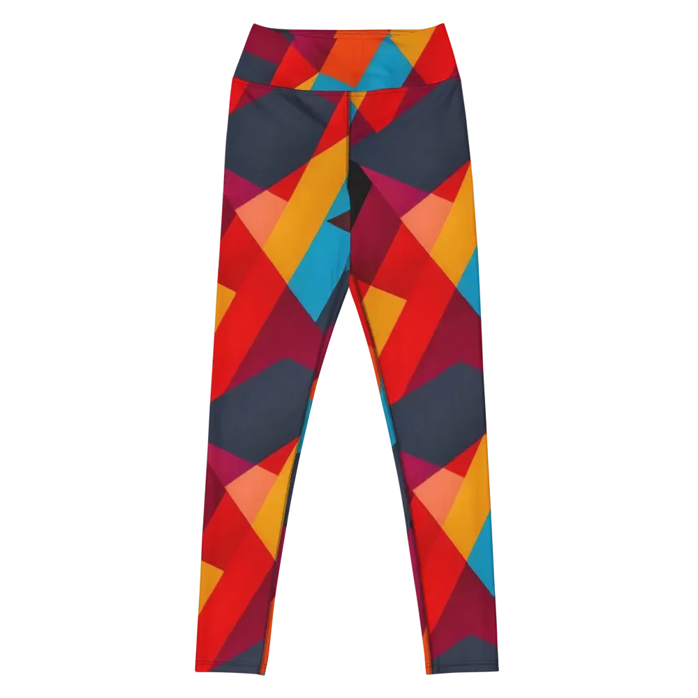 Chromatic Interlock on Yoga Leggings — Front