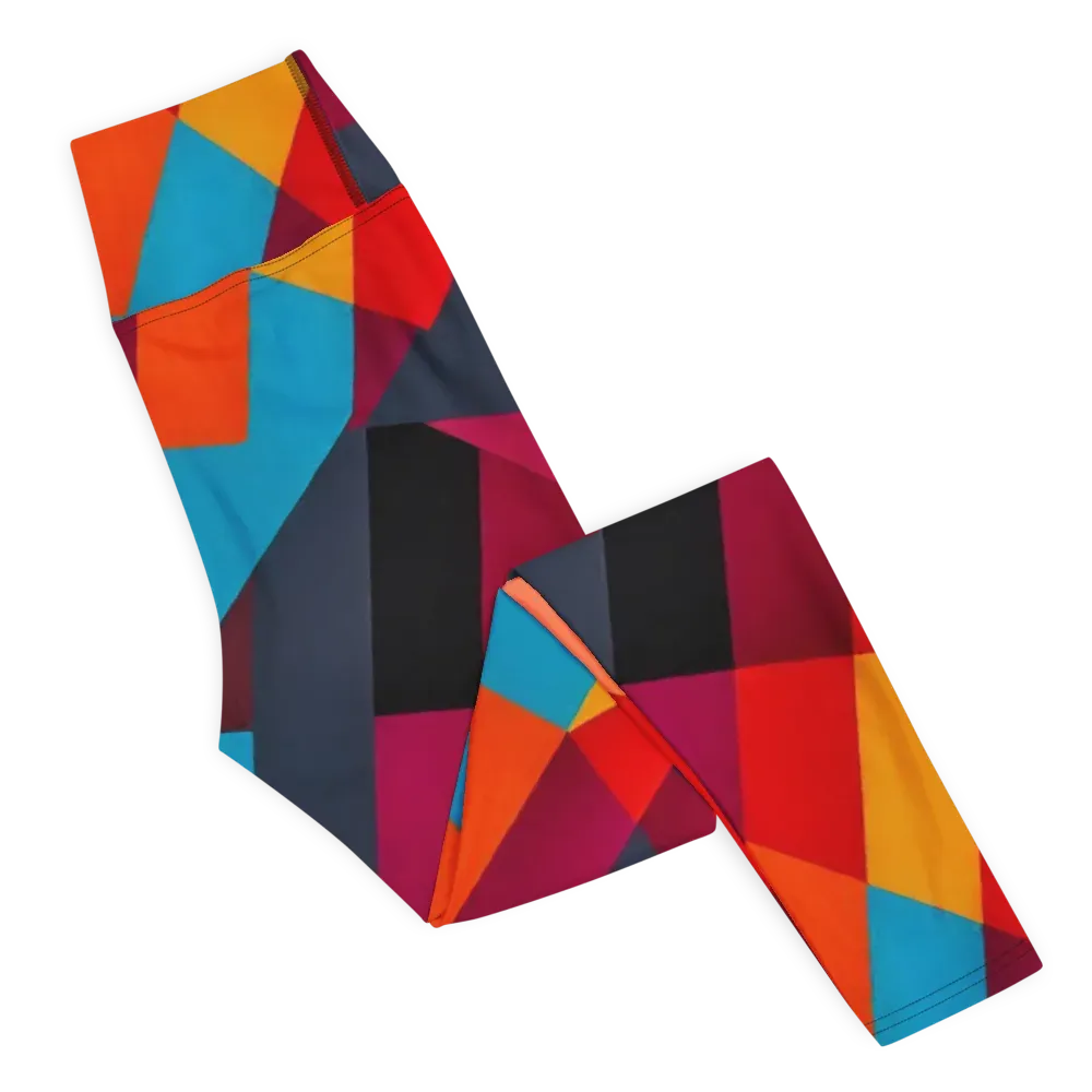 Chromatic Interlock on Yoga Leggings — Right