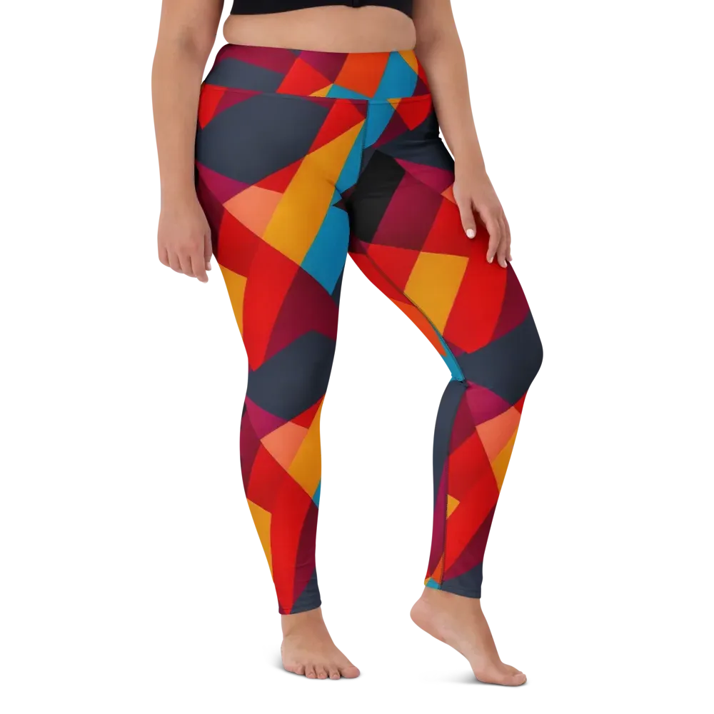 Chromatic Interlock on Yoga Leggings — Front