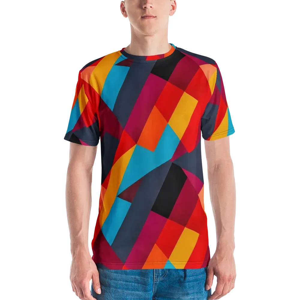 Chromatic Interlock on Men's Crew Neck T-Shirt — Front