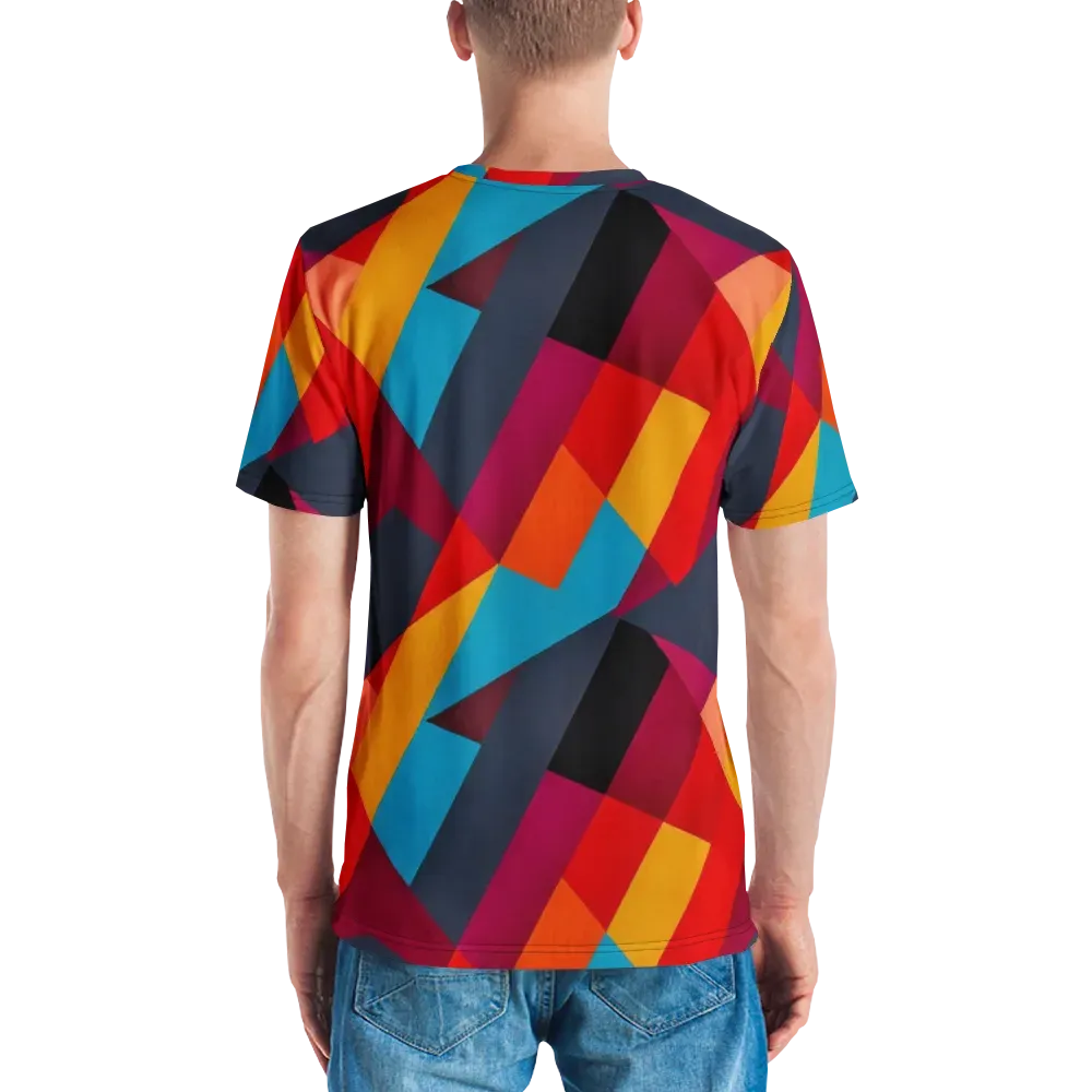 Chromatic Interlock on Men's Crew Neck T-Shirt — Back