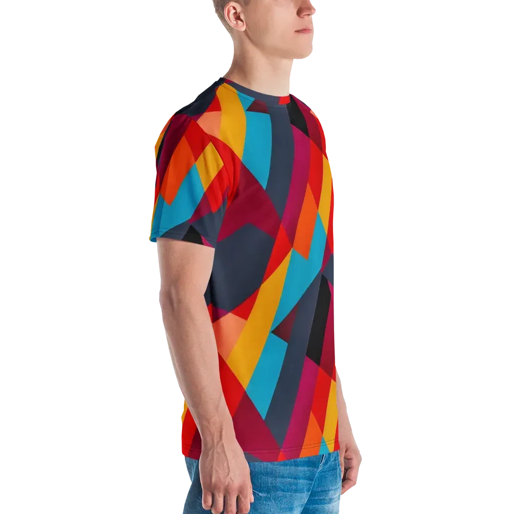 Chromatic Interlock on Men's Crew Neck T-Shirt — Right