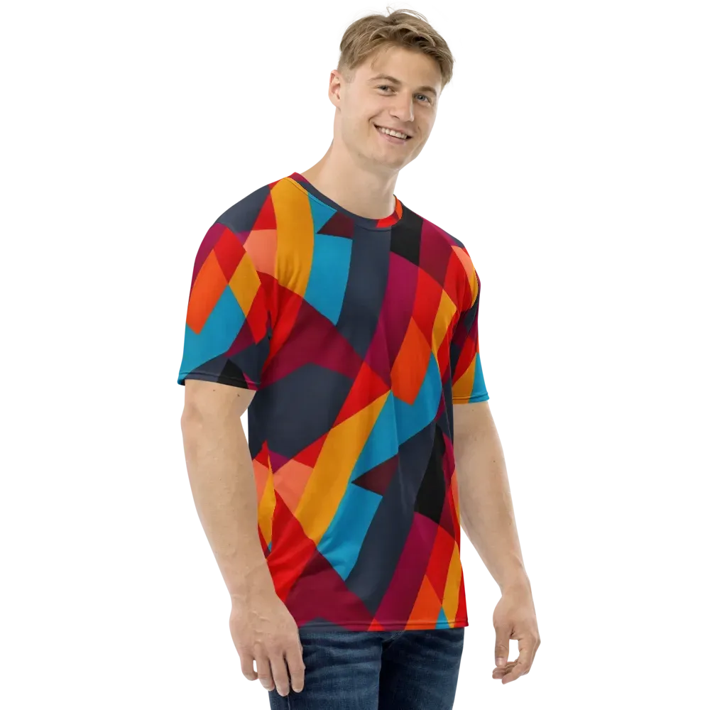 Chromatic Interlock on Men's Crew Neck T-Shirt — Right