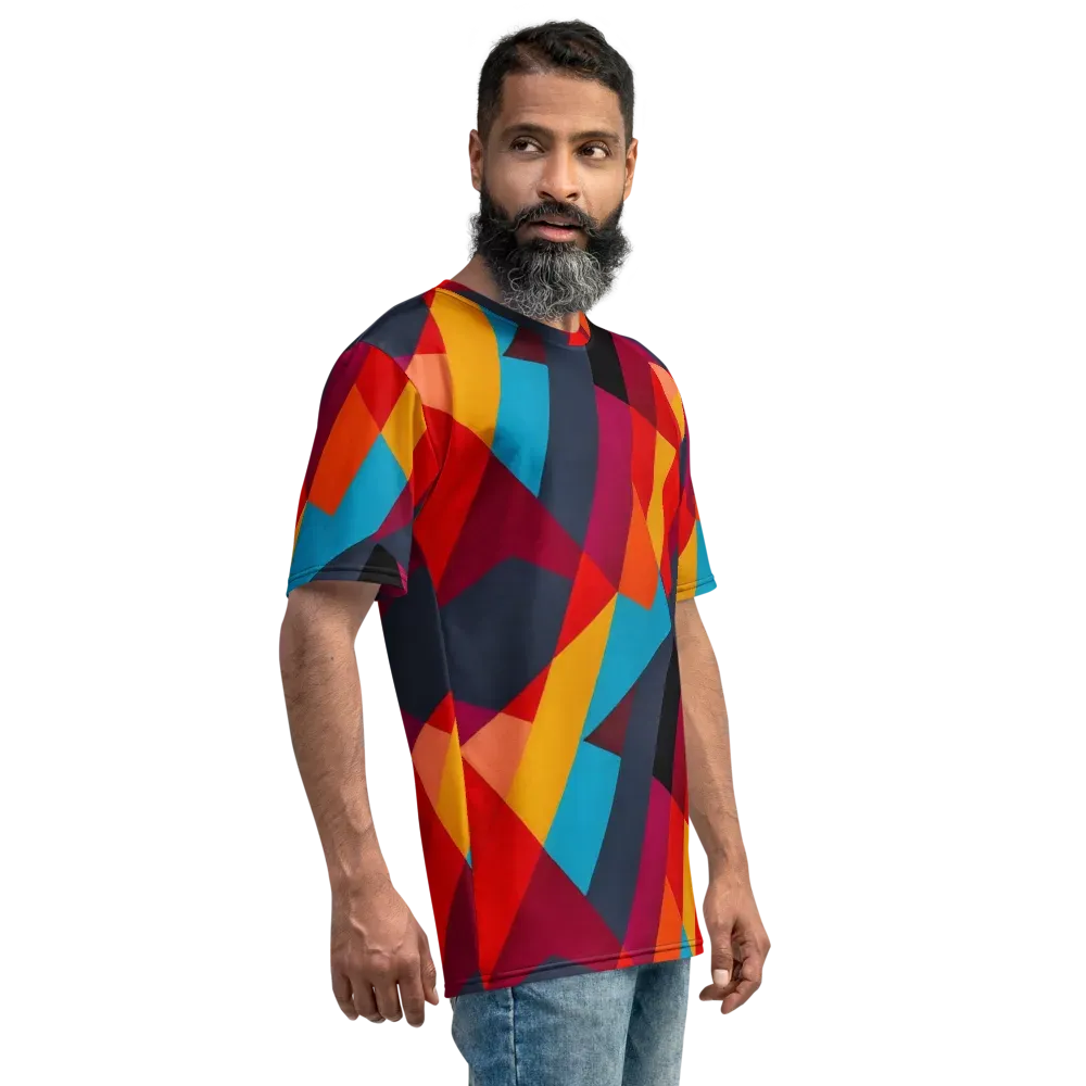 Chromatic Interlock on Men's Crew Neck T-Shirt — Right