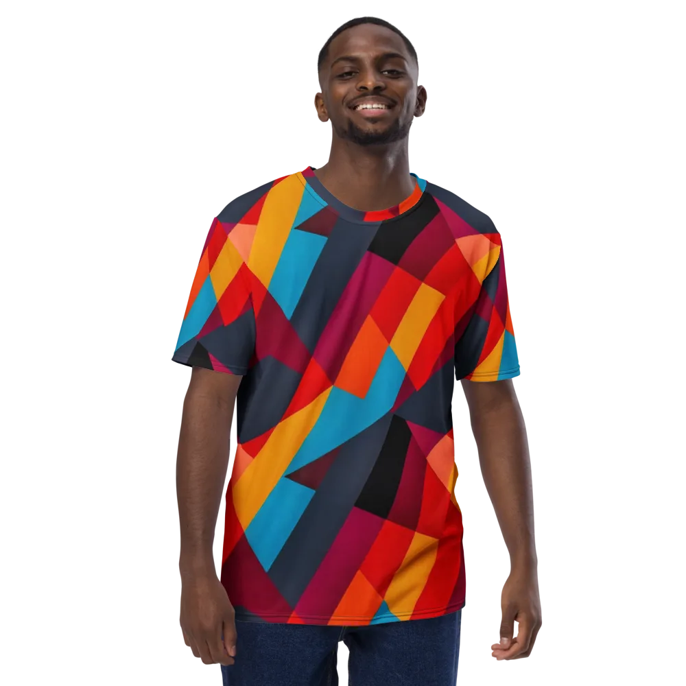 Chromatic Interlock on Men's Crew Neck T-Shirt — Front