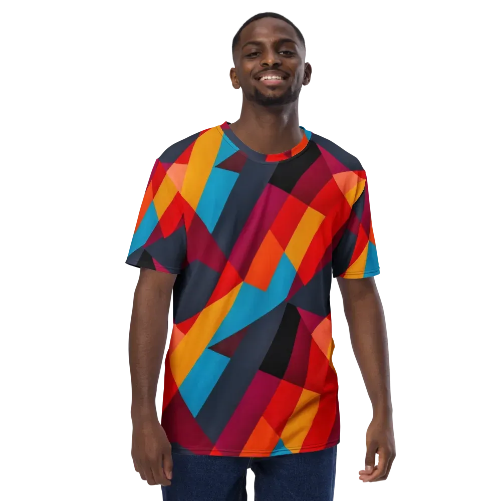 Chromatic Interlock on Men's Crew Neck T-Shirt — Front