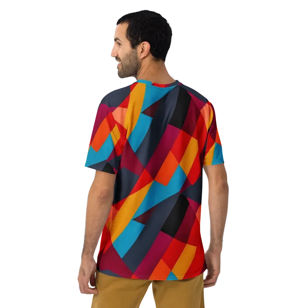 Chromatic Interlock on Men's Crew Neck T-Shirt — Back