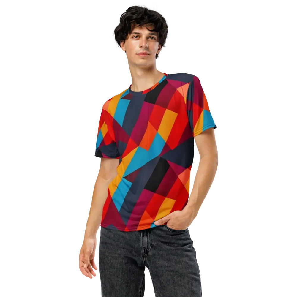 Chromatic Interlock on Men's Crew Neck T-Shirt — Front