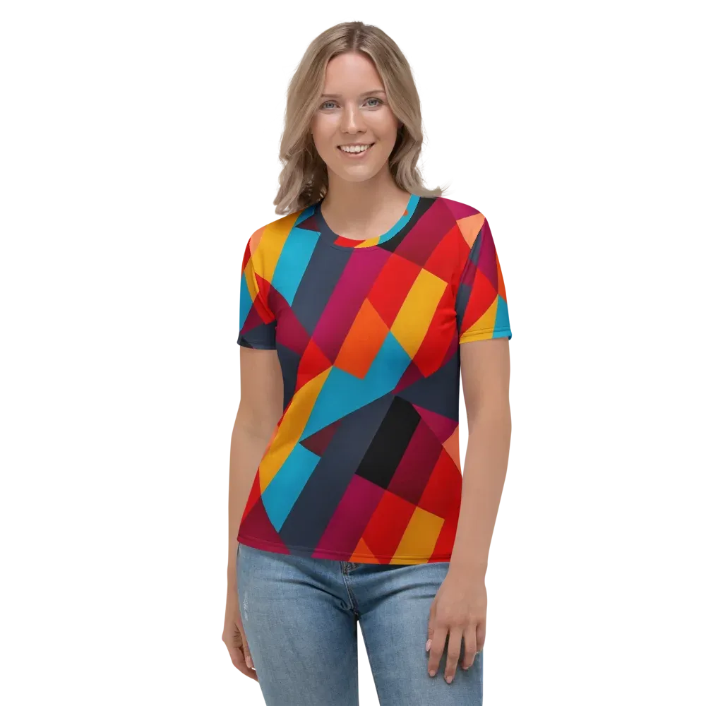 Chromatic Interlock on Women's Crew Neck T-Shirt — Front
