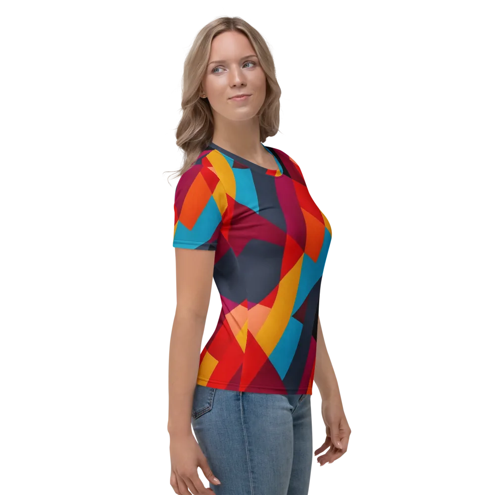 Chromatic Interlock on Women's Crew Neck T-Shirt — Right