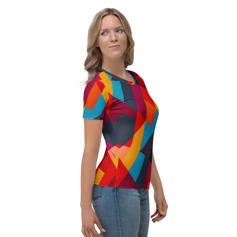 Chromatic Interlock on Women's Crew Neck T-Shirt — Right