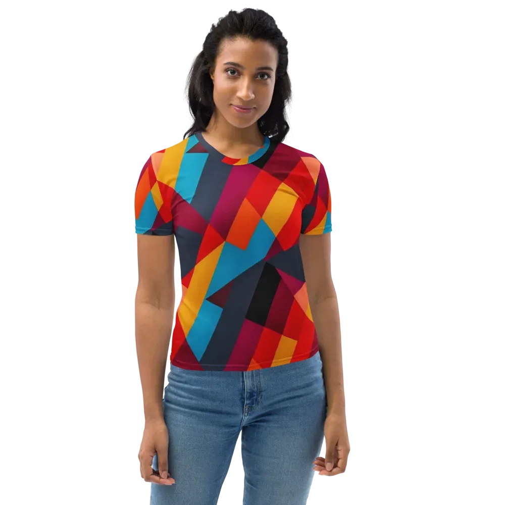 Chromatic Interlock on Women's Crew Neck T-Shirt — Front