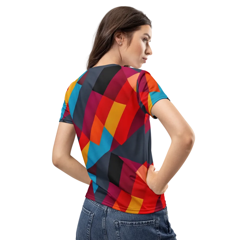 Chromatic Interlock on Women's Crew Neck T-Shirt — Back