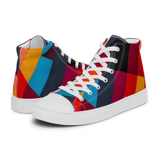 Chromatic Interlock on a Women's High Top Canvas Shoes