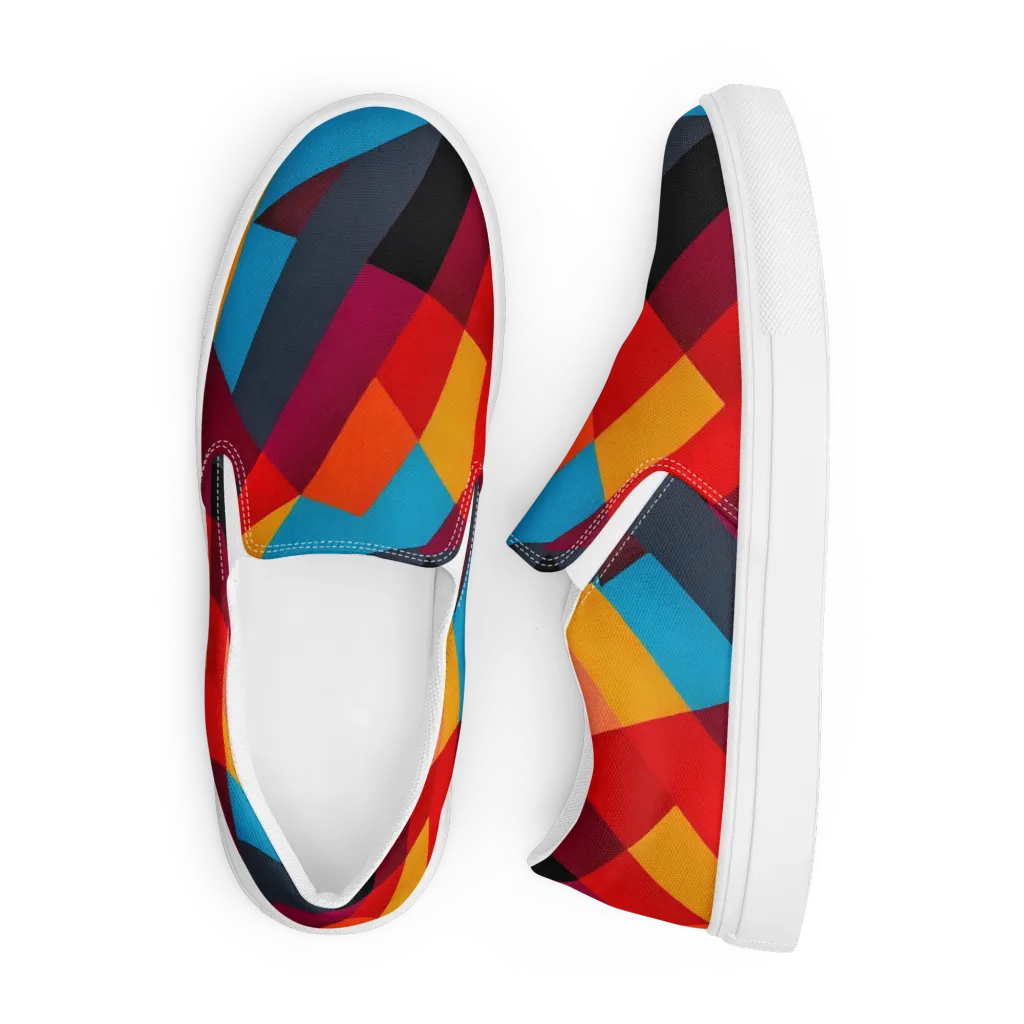 Chromatic Interlock on Men's Slip-On Canvas Shoes — Front