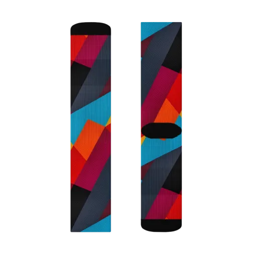 Chromatic Interlock on a Socks
