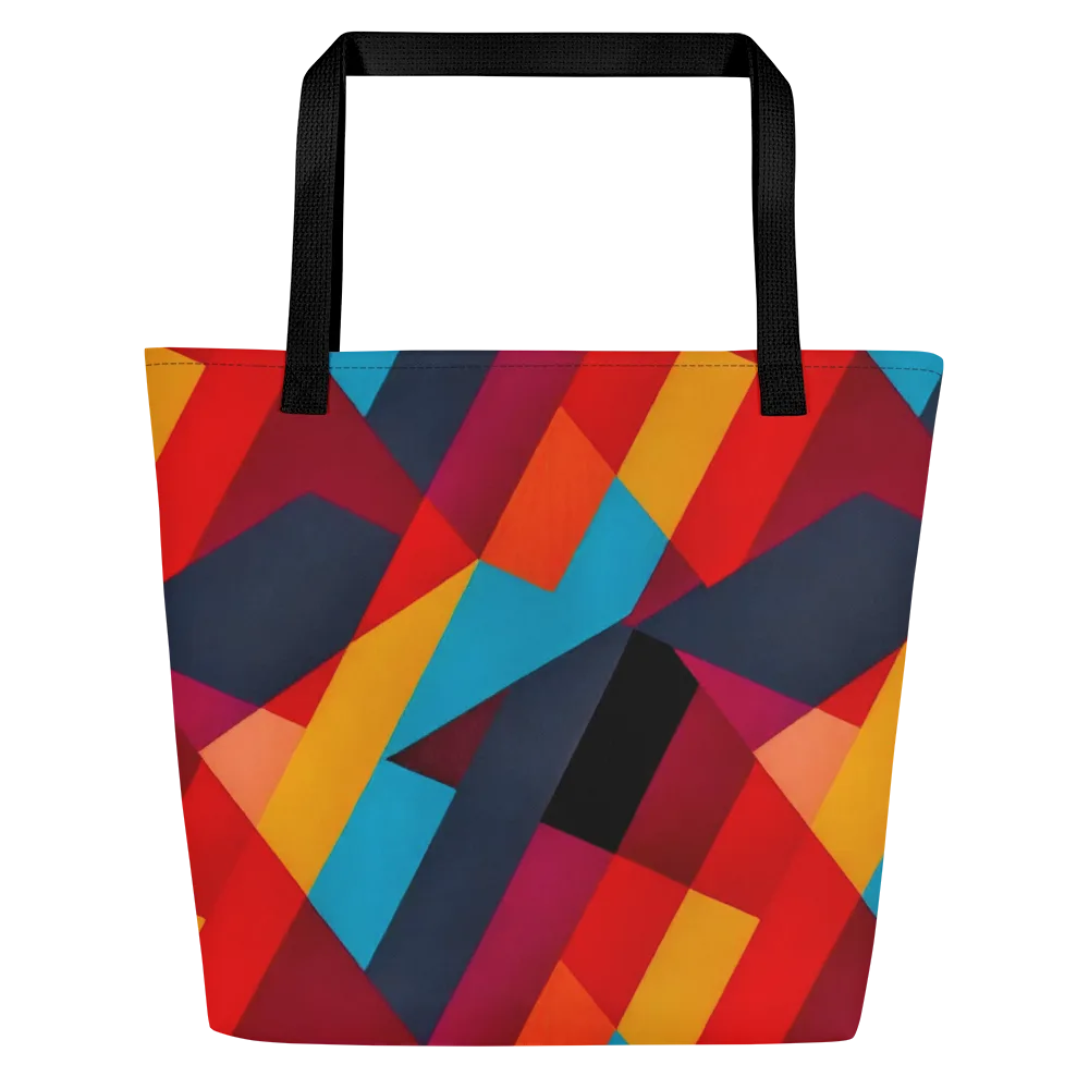Chromatic Interlock on Large Tote Bag W/ Pocket — Front