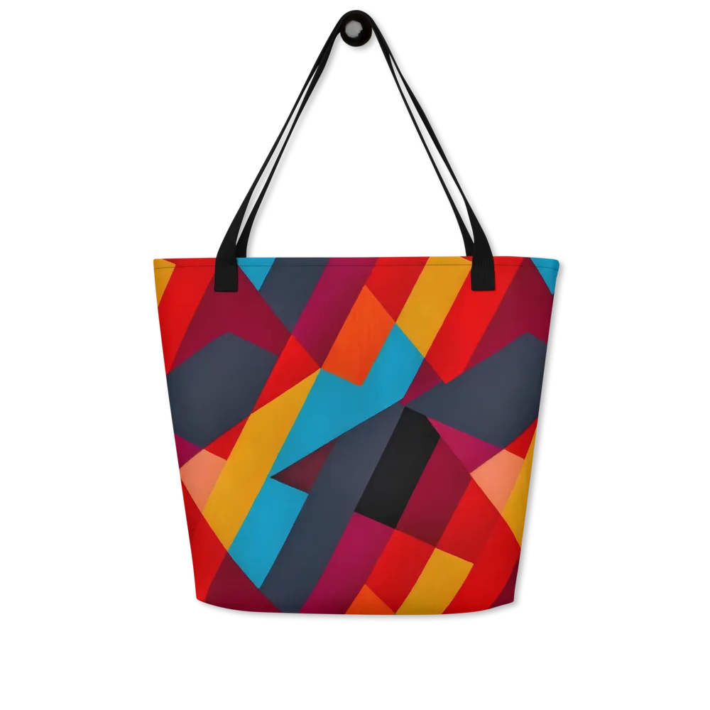 Chromatic Interlock on Large Tote Bag W/ Pocket — Front