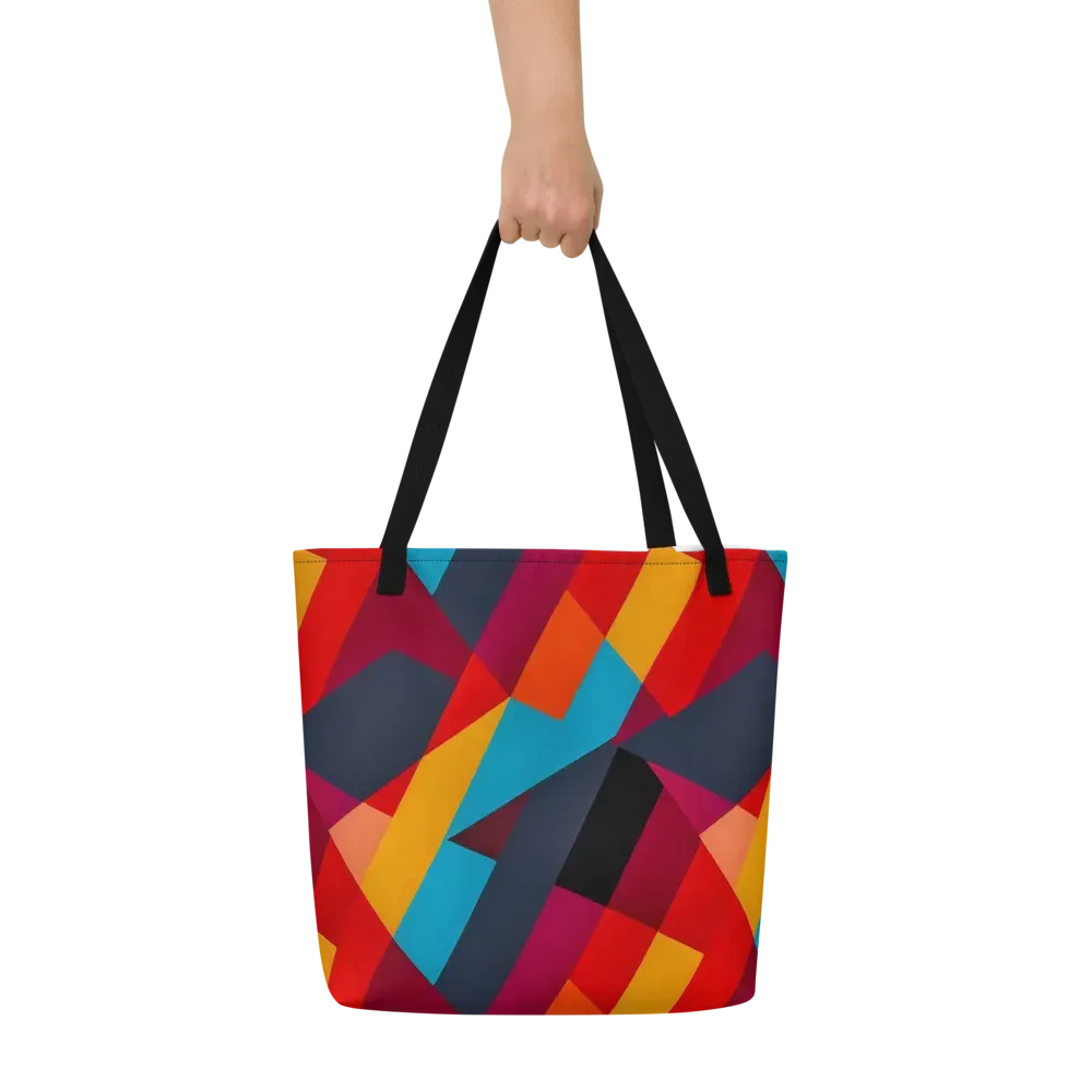 Chromatic Interlock on Large Tote Bag W/ Pocket — Front