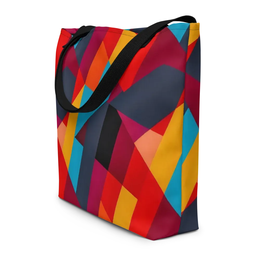 Chromatic Interlock on Large Tote Bag W/ Pocket — Front