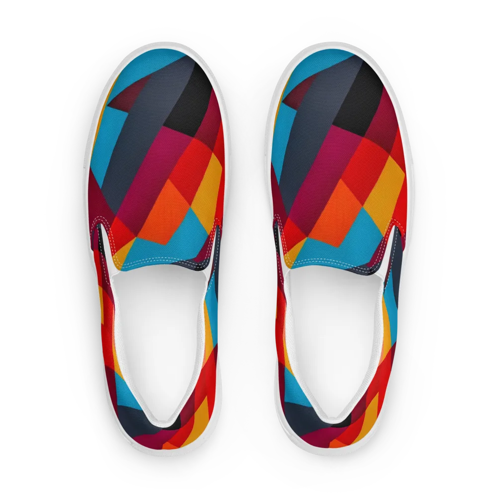 Chromatic Interlock on Women's Slip-On Canvas Shoes — Front
