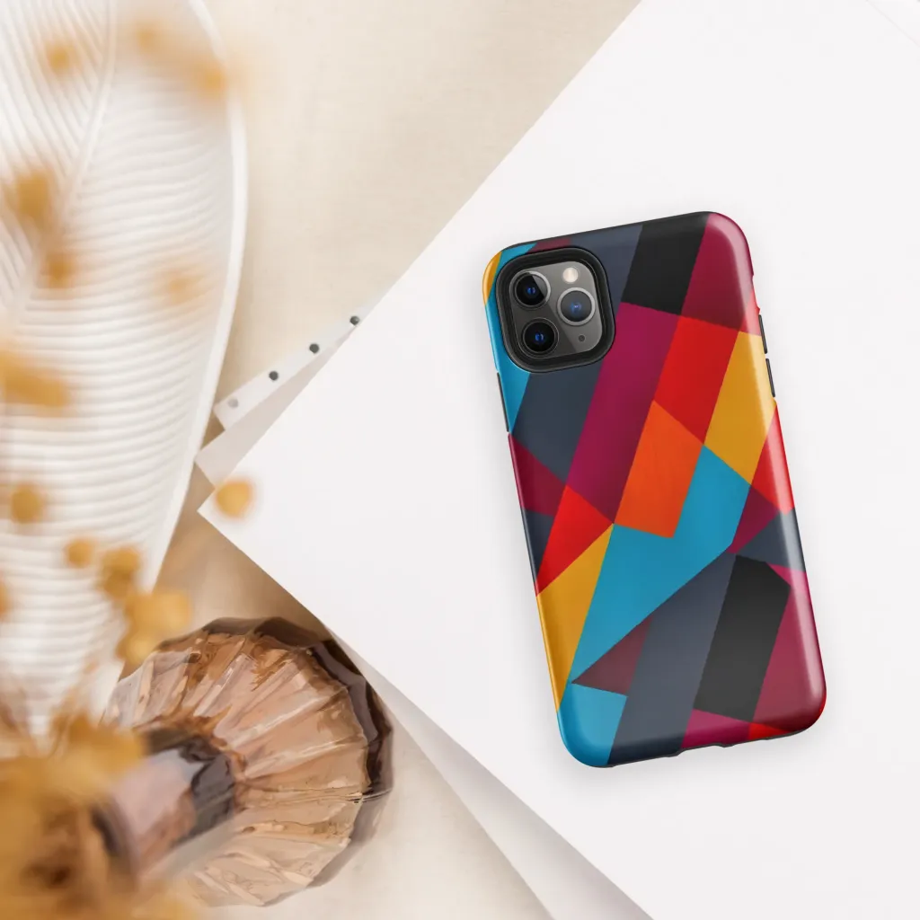 Chromatic Interlock on Tough Case for iPhone® — Front