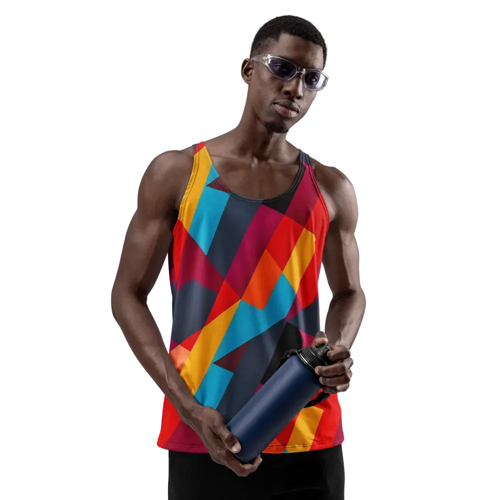 Chromatic Interlock on Men's Tank Top — Front