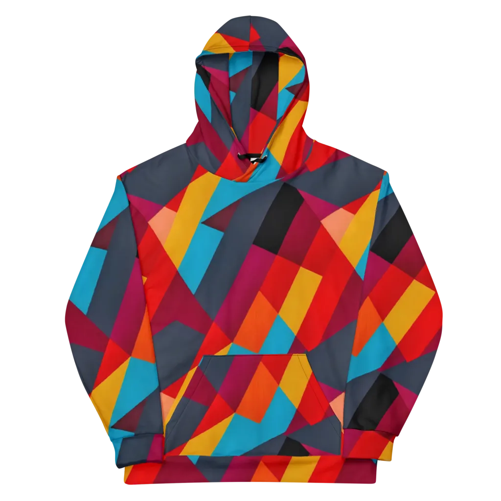 Chromatic Interlock on Cotton Hoodie — Front