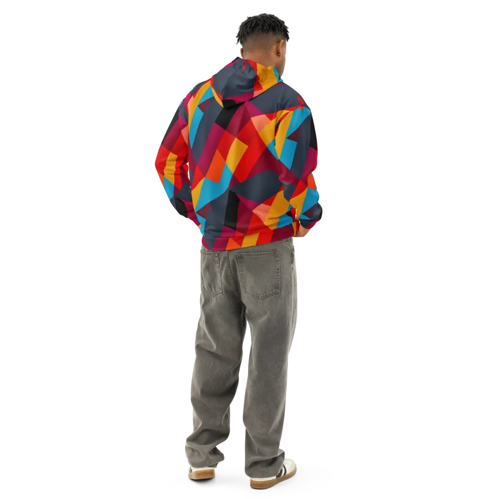 Chromatic Interlock on Cotton Hoodie — Back