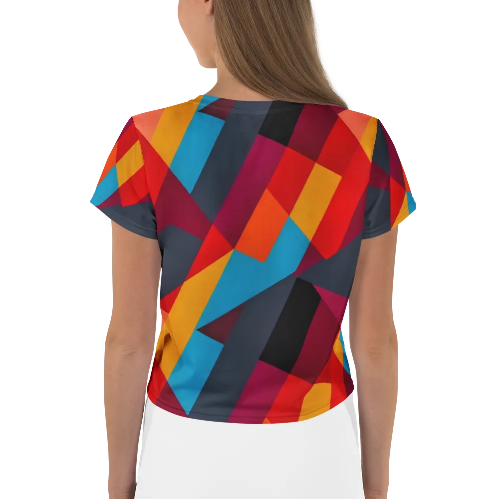 Chromatic Interlock on Crop Tee — Back