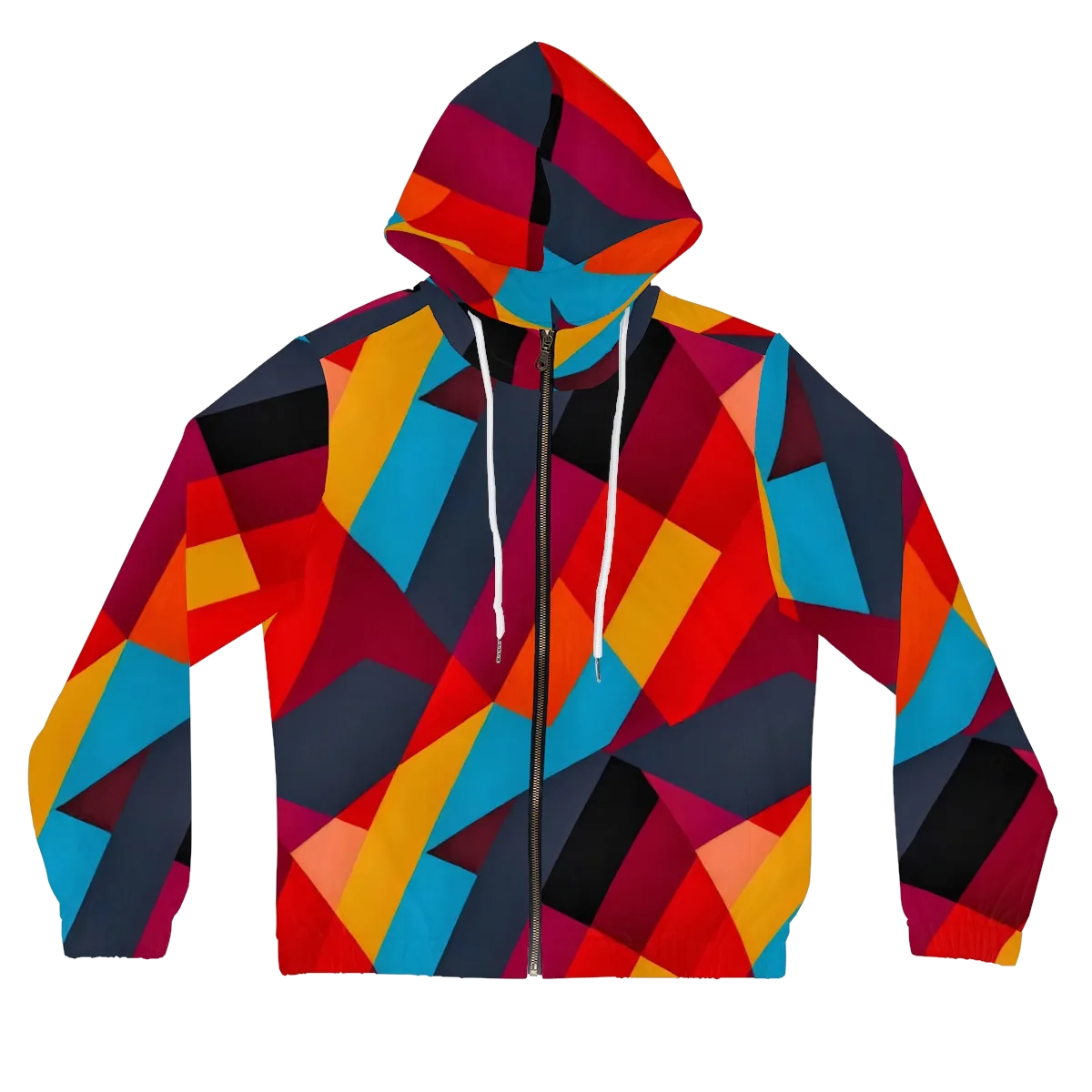 Chromatic Interlock on Women's Full-Zip Hoodie — Front