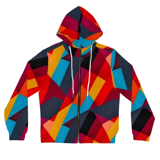 Chromatic Interlock on a Women's Full-Zip Hoodie